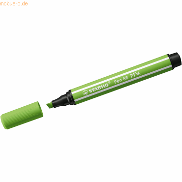 4006381569637 - STABILO Pen 68 MAX - Felt-tip pen with thick chisel tip - light green 4006381569637 - STABILO Pen 68 MAX - Felt-tip pen with thick chisel tip - light green
