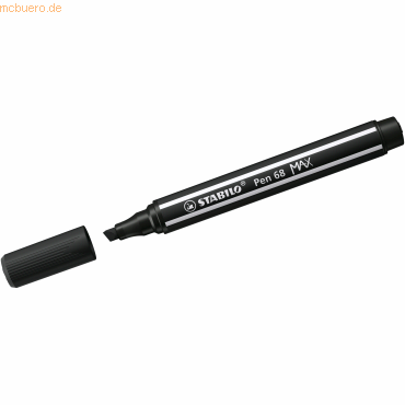 Stabilo Fasermaler Pen 68 Max Keilspitze schwarz