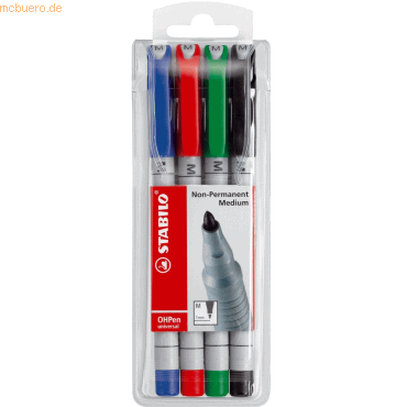 Stabilo Folienstift mittel non-permanent VE=4 Stück