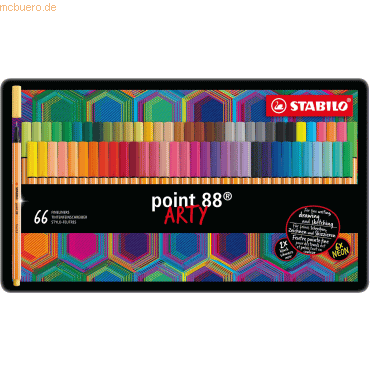 Stabilo Fineliner point 88 Arty Metalletui VE=66 Stifte