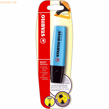 4006381101325 - 10 x Textmarker Boss Original blau Blisterkarte