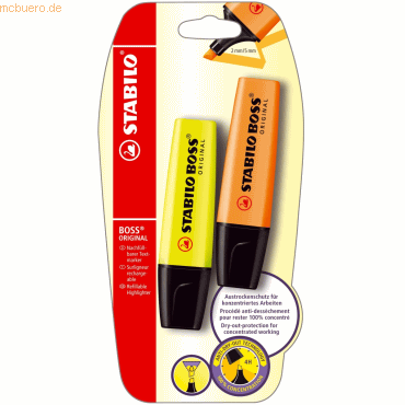 4006381104340 - 10 x Textmarker Boss Original Blisterkarte VE=2 Stück 4006381104340 - 10 x Textmarker Boss Original Blisterkarte VE=2 Stück