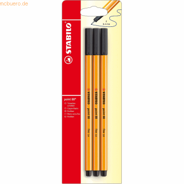4006381148283 - 10 x Fineliner point 88 04 mm schwarz Blisterkarte VE=3 Stück 4006381148283 - 10 x Fineliner point 88 04 mm schwarz Blisterkarte VE=3 Stück