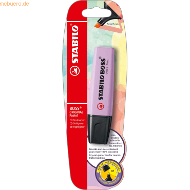 4006381497237 - 10 x Textmarker Boss Original Pastel Schimmer von Lila Blister 4006381497237 - 10 x Textmarker Boss Original Pastel Schimmer von Lila Blister