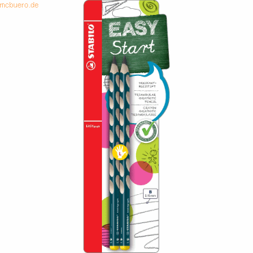 4006381498494 - 5 x Bleistift Easygrap HB petrol Blisterkarte VE=2 Stück