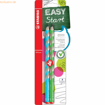 4006381498692 - 10 x Bleistift Easygrap HB blau grün Blisterkarte VE=2 Stück 4006381498692 - 10 x Bleistift Easygrap HB blau grün Blisterkarte VE=2 Stück