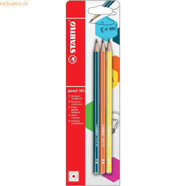 4006381502450 - 10 x Schulbleistift sechskant pencil 160 HB Blisterkarte VE=3 4006381502450 - 10 x Schulbleistift sechskant pencil 160 HB Blisterkarte VE=3