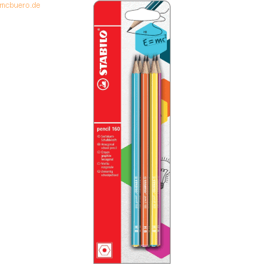4006381502498 - 10 x Schulbleistift sechskant pencil 160 HB Blisterkarte VE=6