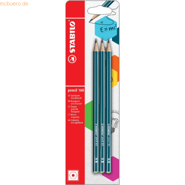 4006381507073 - 10 x Schulbleistift sechskant pencil 160 HB petrol Blisterkart 4006381507073 - 10 x Schulbleistift sechskant pencil 160 HB petrol Blisterkart