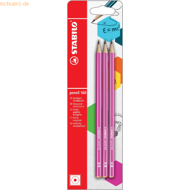 4006381507097 - 10 x Schulbleistift sechskant pencil 160 HB pink Blisterkarte 4006381507097 - 10 x Schulbleistift sechskant pencil 160 HB pink Blisterkarte