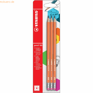 4006381507394 - 10 x Schulbleistift sechskant mit Radierer pencil 160 HB Blist 4006381507394 - 10 x Schulbleistift sechskant mit Radierer pencil 160 HB Blist