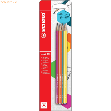 4006381508834 - 10 x Schulbleistift sechskant pencil 160 HB Blisterkarte VE=4