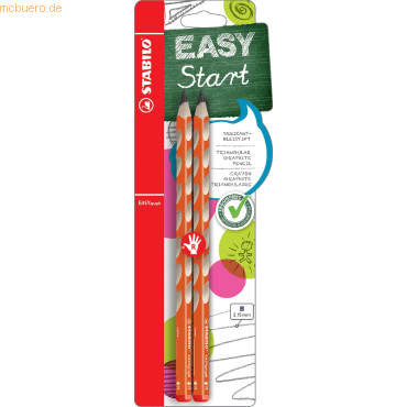 4006381515085 - 10 x Bleistift Easygrap HB orange Blisterkarte VE=2 Stück