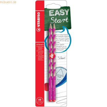 4006381531115 - 10 x Bleistift Easygraph S Minenbreite 22mm HB pink VE=2 Stüc