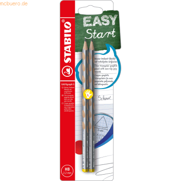 5 x Stabilo Dreikant-Bleistift Easygraph S Metallic Edition VE=2 Stück