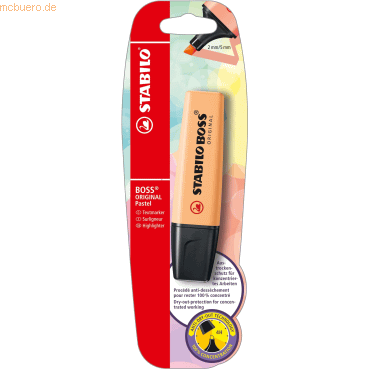 4006381567275 - 10 x Textmarker Boss Original Pastel sanftes Orange Blisterkar 4006381567275 - 10 x Textmarker Boss Original Pastel sanftes Orange Blisterkar