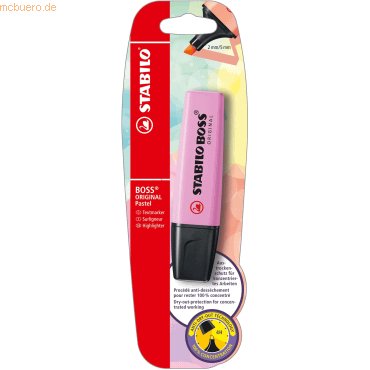 4006381567312 - 10 x Textmarker Boss Original Pastel frische Fuchsie Blisterka 4006381567312 - 10 x Textmarker Boss Original Pastel frische Fuchsie Blisterka