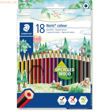 Staedtler Farbstift Noris colour Kartonfaltschachtel mit 18 Farben