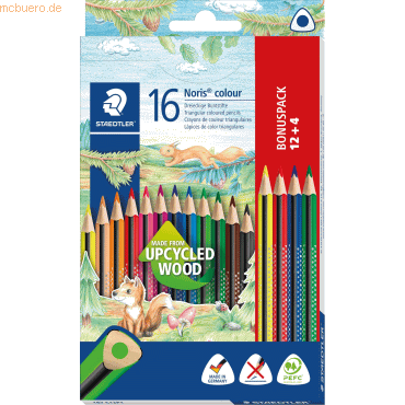 Staedtler Farbstift Noris colour ca. 3mm farbig sortiert VE=12+4 Stück