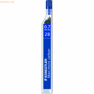 4007817213827 - STAEDTLER Ersatzminen für Druckbleistifte Mars micro carbon Ø 07 mm 12 Stk 2B