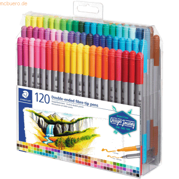 Staedtler Doppelfasermaler Twin-tip pen VE=120 Farben