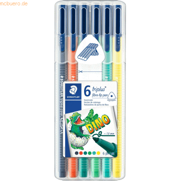 4007817330746 - 10 x Fasermaler triplus color ca 10mm VE=6 Farben
