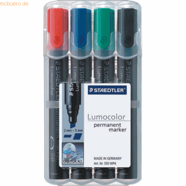 Staedtler Marker Lumocolor permanent 2-5mm 4-er Box