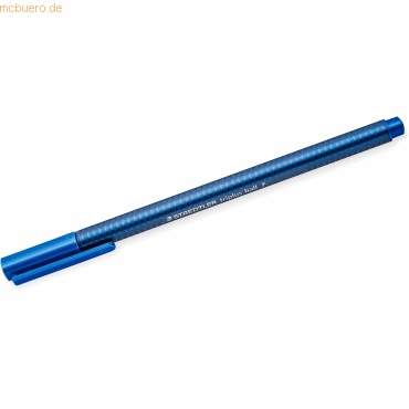 4007817047514 - 10 x Kugelschreiber triplus ball Kappenmodell F blau