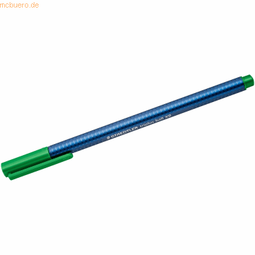 4007817438541 - 10 x Kugelschreiber triplus ball Kappenmodell XB blau grün 4007817438541 - 10 x Kugelschreiber triplus ball Kappenmodell XB blau grün