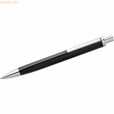 4007817079232 - STAEDTLER Druckkugelschreiber triplus M anthrazit Vollmetall-Schaft ergonomische Dreikantform mit Clip - 1 Stück (444 M09-3)