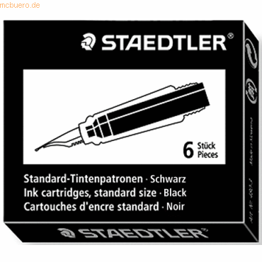 4007817480472 - 20 x Tintenpatrone Standard-Format schwarz VE=6 Stück