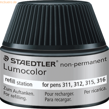 4007817485095 - STAEDTLER Lumocolor Refill-Station non-permanent schwarz Tankstelle zum einfachen und sauberen Nachfüllen der (487 15-9)