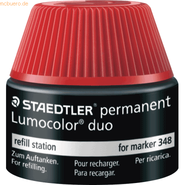 4007817488010 - STAEDTLER Refillstation Lumocolor duo rot