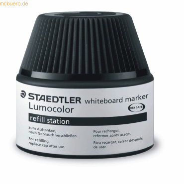 4007817488195 - STAEDTLER Lumocolor Refill-Station 488 51 schwarz Tankstelle zum Nachfüllen von Whiteboard-Marker 351 - 351B (488 51-9)