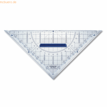 Staedtler Geometrie-Dreieck 22cm mit Griff transparent