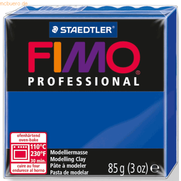 4007817800171 - 4 x Modelliermasse Fimo professional ultramarin 85g