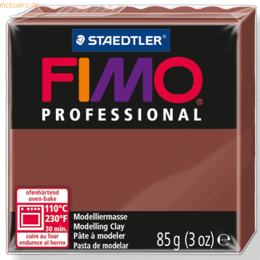 4007817800287 - 4 x Modelliermasse Fimo professional schokolade 85g