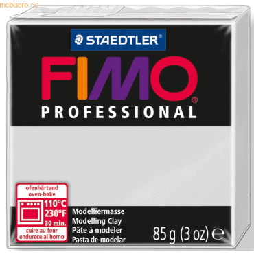 4007817800294 - 4 x Modelliermasse Fimo Professional delfingrau 85g