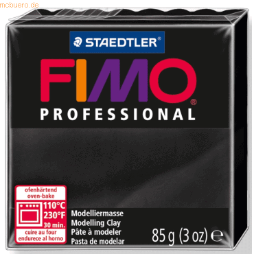 STAEDTLER FIMO Professional Modelling Clay 85g Black