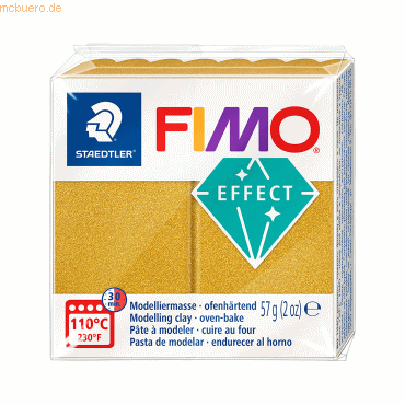 4007817096093 - 6 x Modelliermasse Fimo effect 57g gold metallic