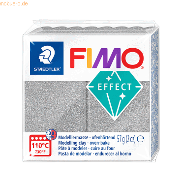 4007817096307 - 6 x Modelliermasse Fimo effect 57g silber glitter 4007817096307 - 6 x Modelliermasse Fimo effect 57g silber glitter