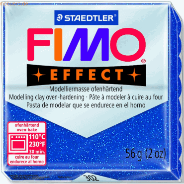 4006608810511 - Fimo Effect 8020-302 Modelliermasse 57g glitter blau 56 Gramm