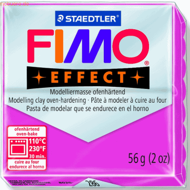 4007817802267 - 6 x Modelliermasse Fimo effect Kunststoff 56 g rubinquarz No