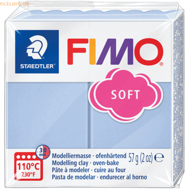 4007817151051 - 6 x Modelliermasse Fimo Kunststoff 57g effect hellblau