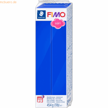 4007817053553 - Modelliermasse Fimo soft Kunststoff 454g brilliant blau Groß