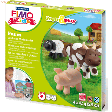 Staedtler Modelliermasse Fimo Kids Form & Play Farm