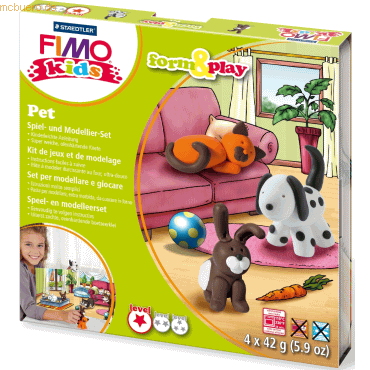 Staedtler Modelliermasse Fimo Kids Form & Play Pets