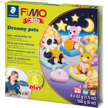 Staedtler Modelliermasse Fimo Kids form&play -dreamy- 4x42g