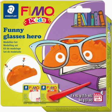 4007817086896 - 6 x Modelliermasse Fimo Kids Kunststoff Set -Glasses Hero- 2