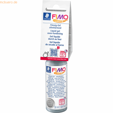 4007817053362 - 6 x Flüssiggel Fimo liquid ofenhärtend 50ml silber 4007817053362 - 6 x Flüssiggel Fimo liquid ofenhärtend 50ml silber